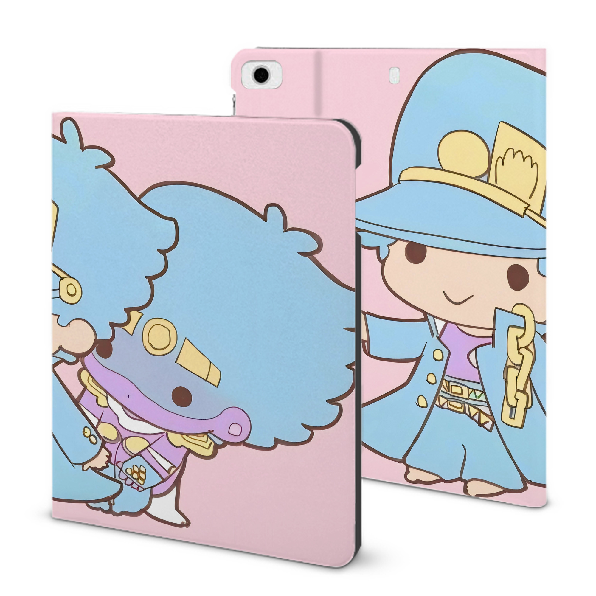 （画像用） ジョジョの奇妙な冒険 JoJo's Bizarre Adventure IPad ケース ブック型 PUレザー TPU 耐衝撃 軽量 薄型 ペン収納なし 全面保護 IPad 各モデル対応